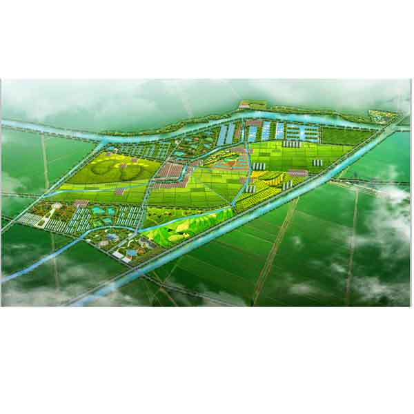 濟(jì)寧任城區(qū)創(chuàng)意農(nóng)業(yè)示范園總體規(guī)劃鳥瞰